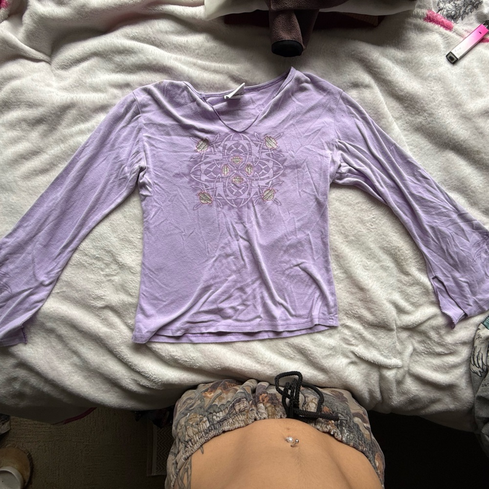 Vintage Harley-Davidson Purple Long Sleeve Tee